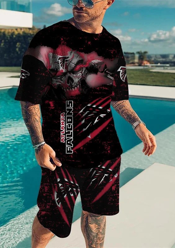 Atlanta Falcons T-shirt and Shorts AZTS227 1 Atlanta Falcons T-Shirt and Shorts