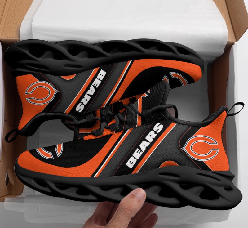 Chicago Bears Yezy Running Sneakers Top View