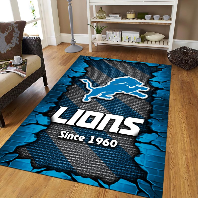 Detroit Lions Fan Rug