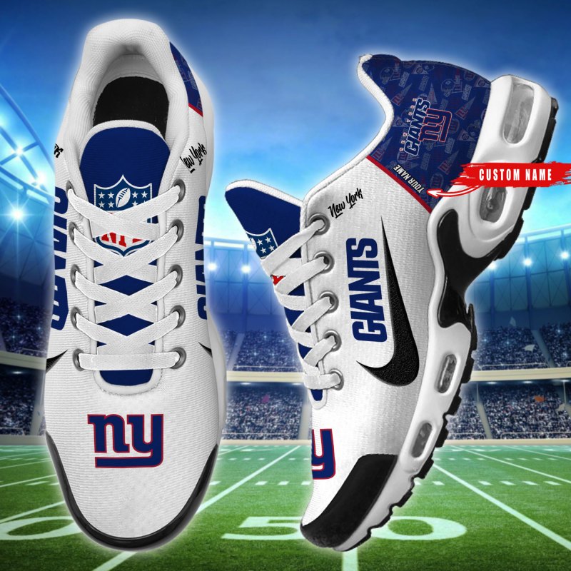 New York Giants Personalized Youth Sneakers