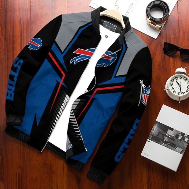 Buffalo Bills Bomber Jacket Front View