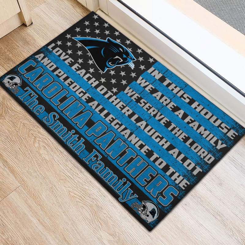 Carolina Panthers Personalized Doormat - Alternative View