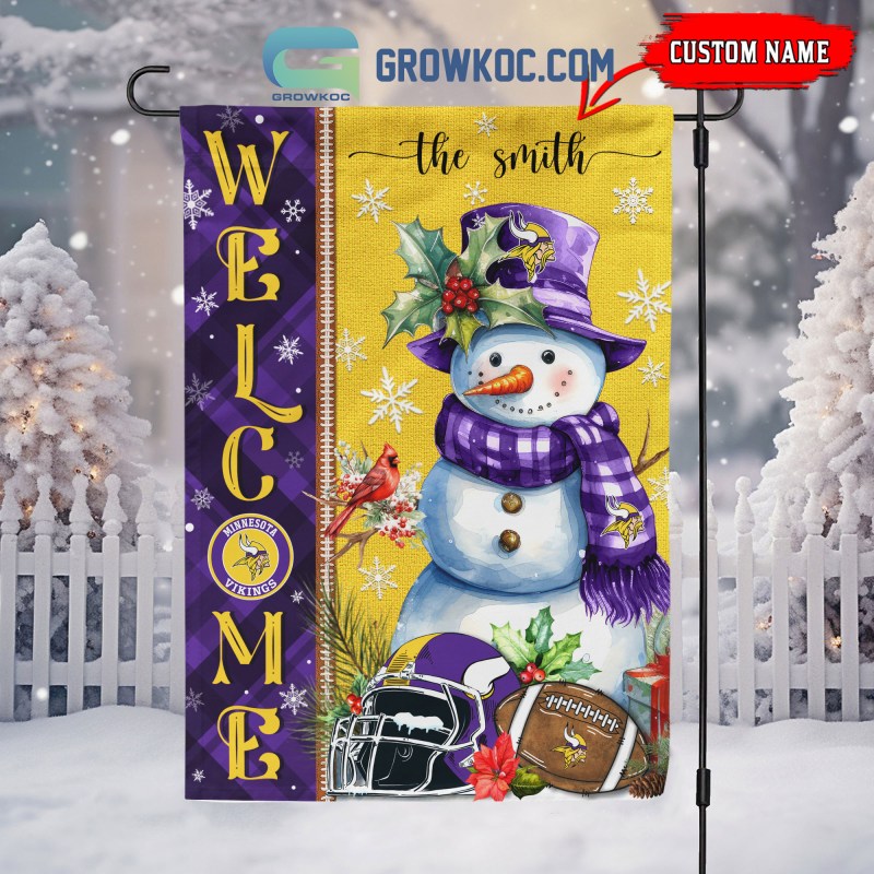 Minnesota Vikings Holiday Flag