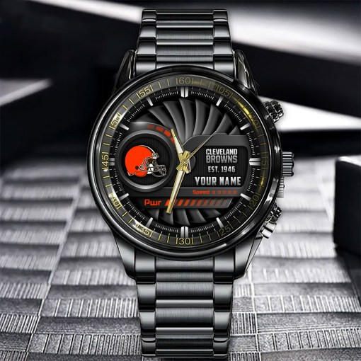 Cleveland Browns Black Fashion Watch Image 2