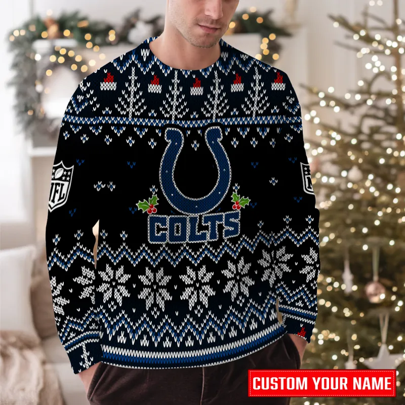 Indianapolis Colts Premium Ugly Christmas Sweater - MKOutdoor1