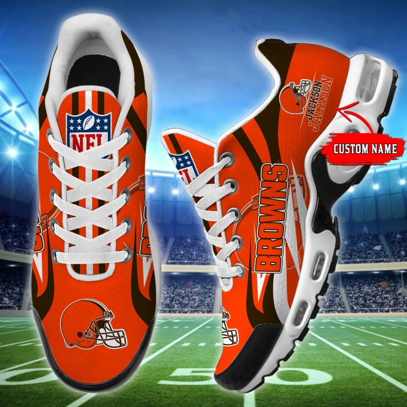 Cleveland Browns Personalized Plus T-N Youth Sneakers 1