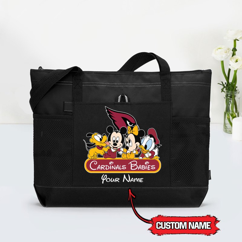 Arizona Cardinals Personalized Tote Bag Black