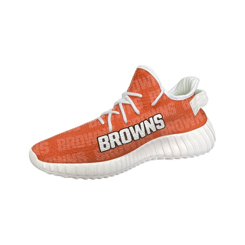 Cleveland Browns Yeezy Shoes Close Up