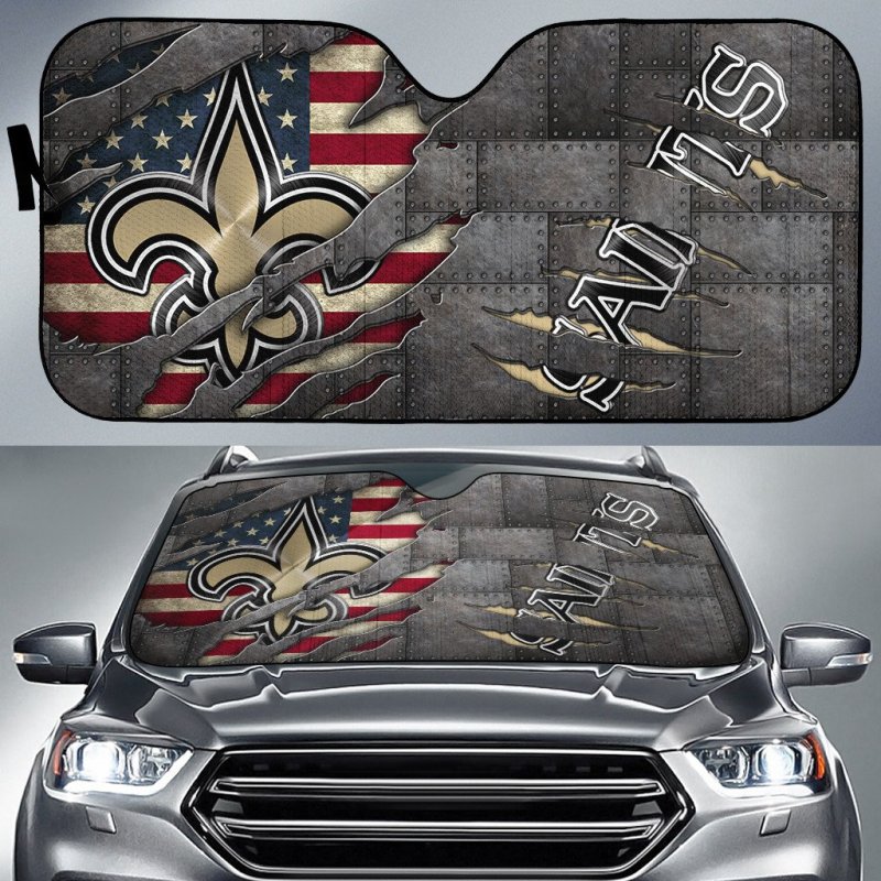 New Orleans Saints Auto Sun Shade