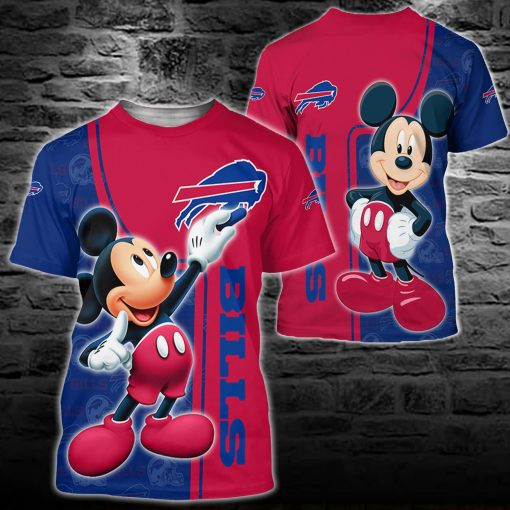 Buffalo Bills Mickey All Over Printed Ugly Christmas Sweater Front View