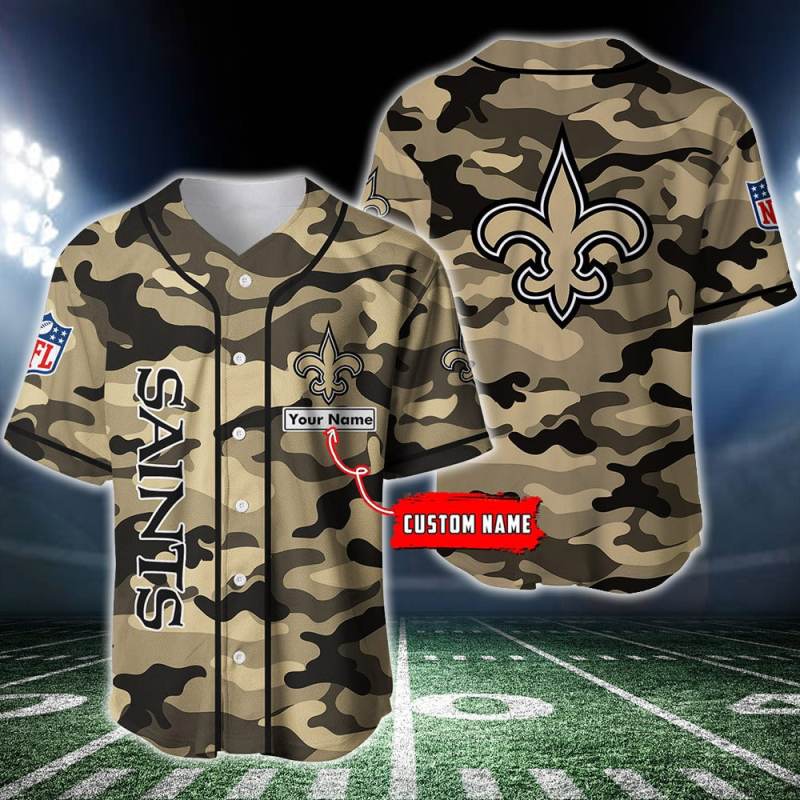 New Orleans Saints Personalized Baseball Jersey