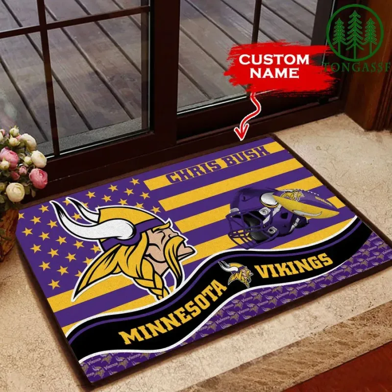 Minnesota Vikings Personalized Doormat
