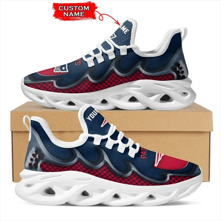 New England Patriots Personalized Yezy Running Sneakers