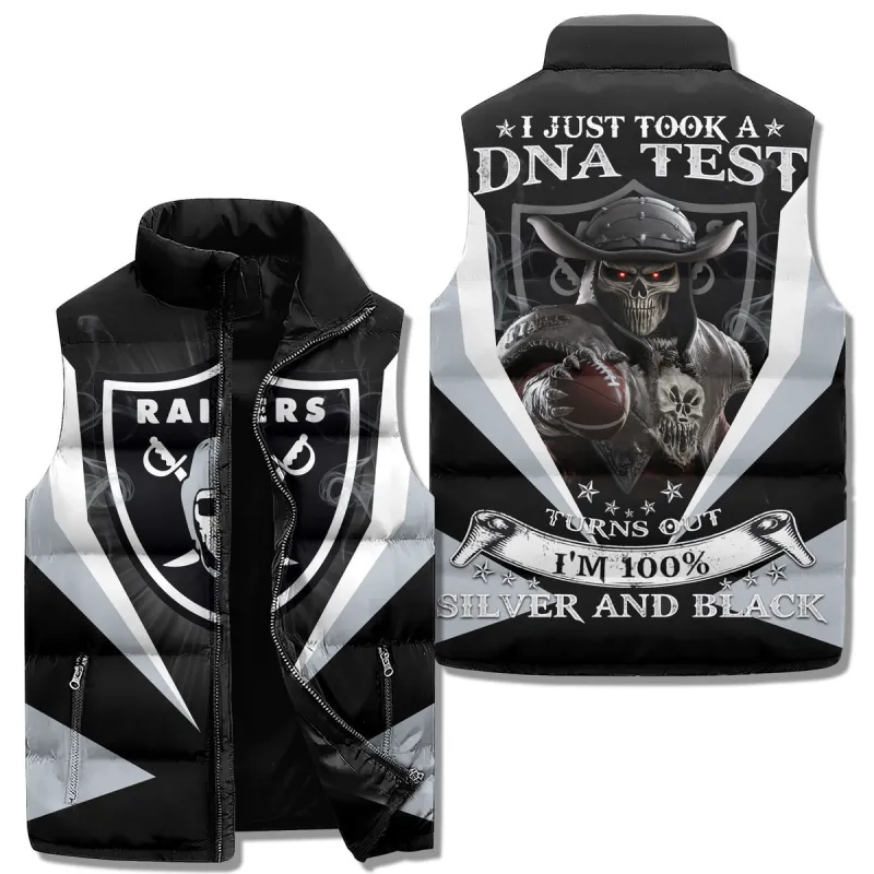 Las Vegas Raiders Premium Sleeveless Puffer Jacket