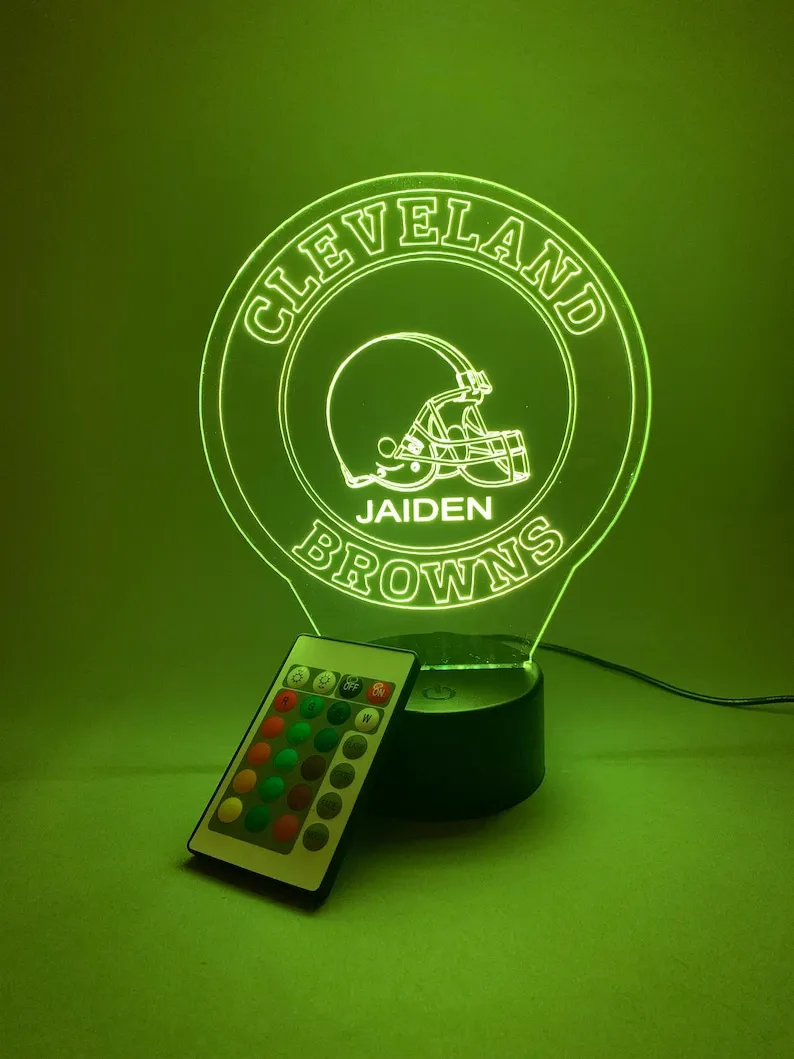 Cleveland Browns Personalized Lamp
