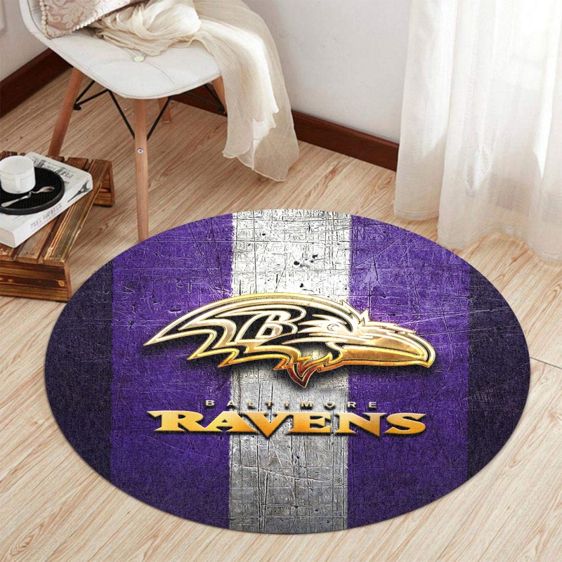 Baltimore Ravens Round Rug