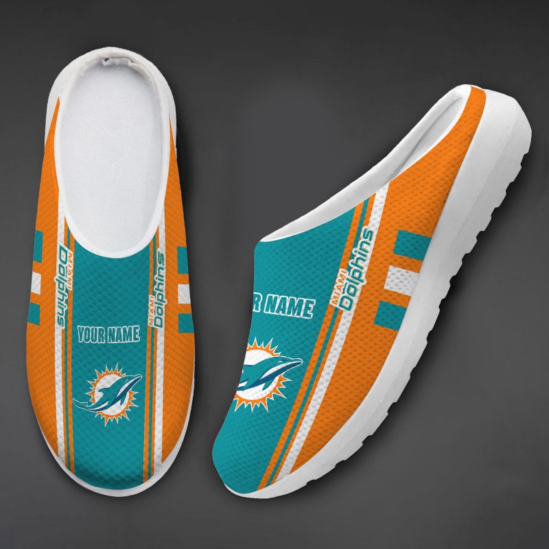 Miami Dolphins Slip-on Half Shoes Design 2