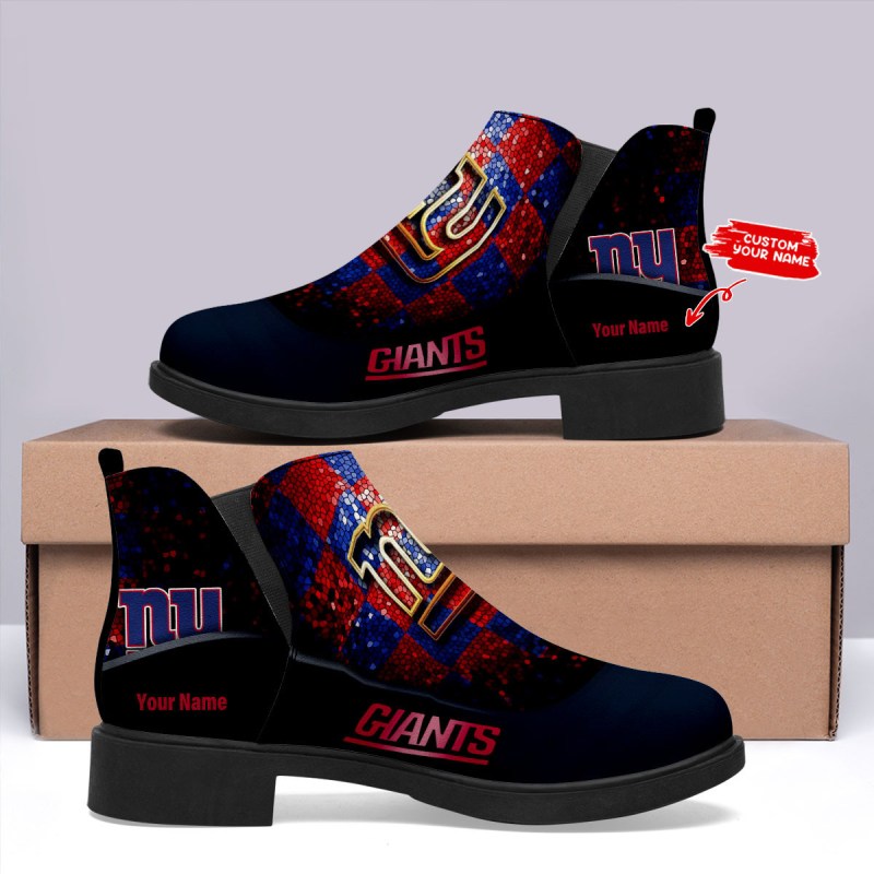 New York Giants Personalized Comfort & Fashion Short Boots
