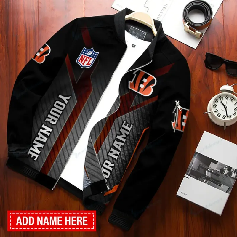 Cincinnati Bengals Bomber Jacket Front