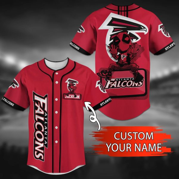 Atlanta Falcons Personalized Baseball Jersey