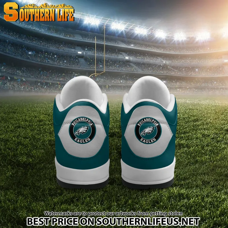Philadelphia Eagles Football Sneakers Top View