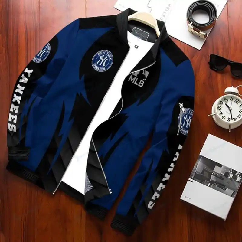 New York Yankees Bomber Jacket Back View