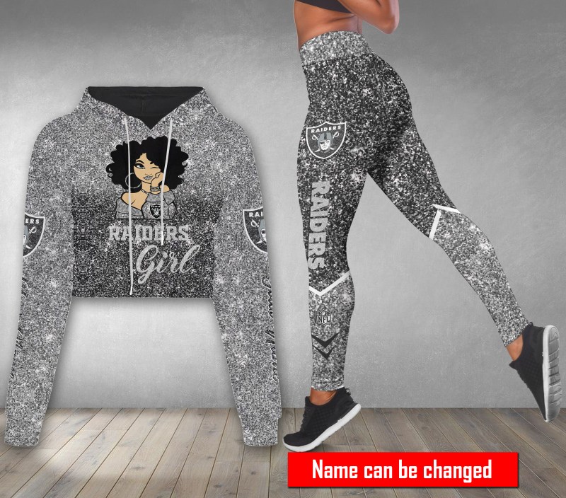 Las Vegas Raiders Croptop Hoodie