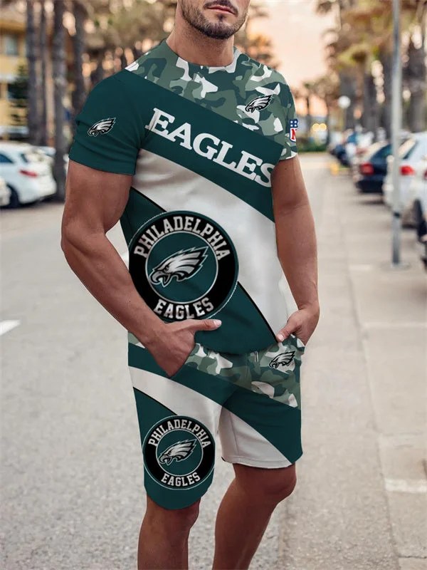Philadelphia Eagles T-Shirt and Shorts Game Day Combo