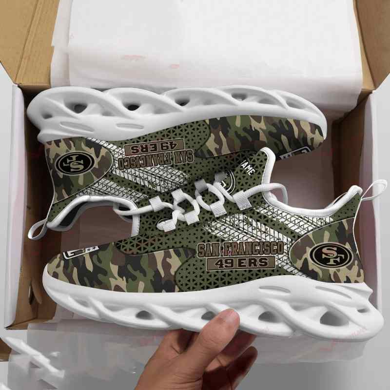 San Francisco 49ers Personalized Yeezy Running Sneakers