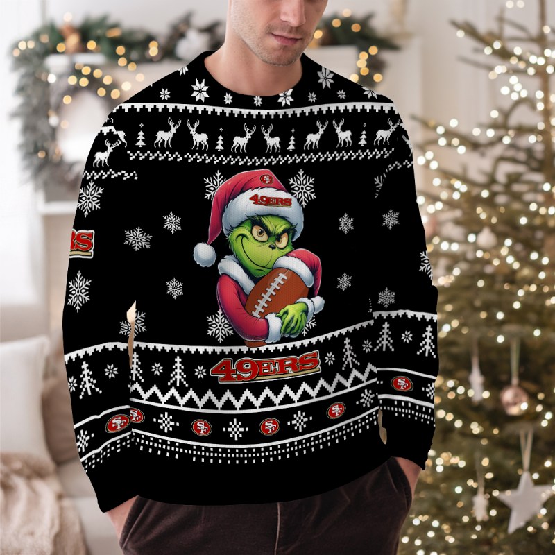 San Francisco 49ers Ugly Christmas Sweater - Outdoor View 1