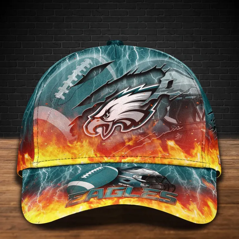 Personalized Eagles Cap Front View