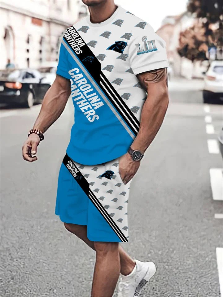 Carolina Panthers T-Shirt and Shorts Combo