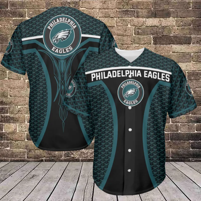 Philadelphia Eagles Personalized Baseball Jersey