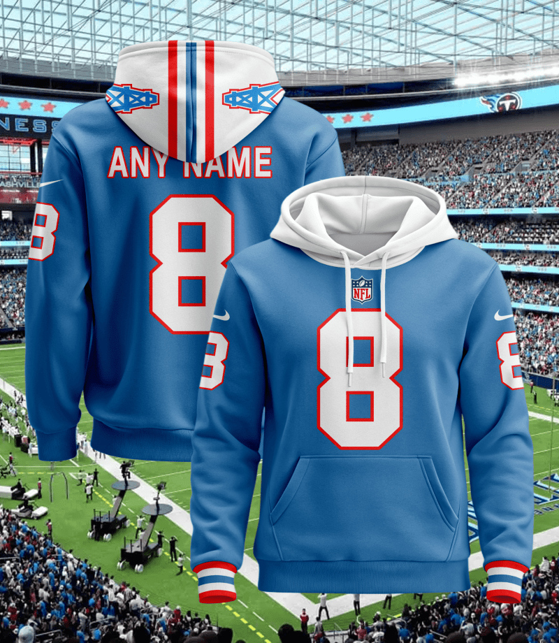 Tennessee Titans Personalized Football Hoodie