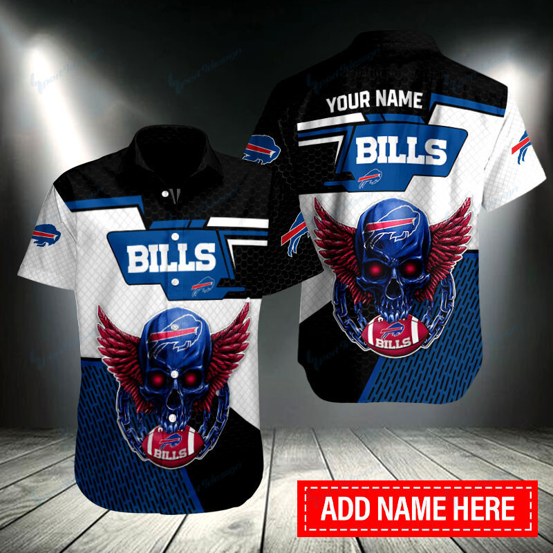 Buffalo Bills Personalized Button Shirt Sizing Chart
