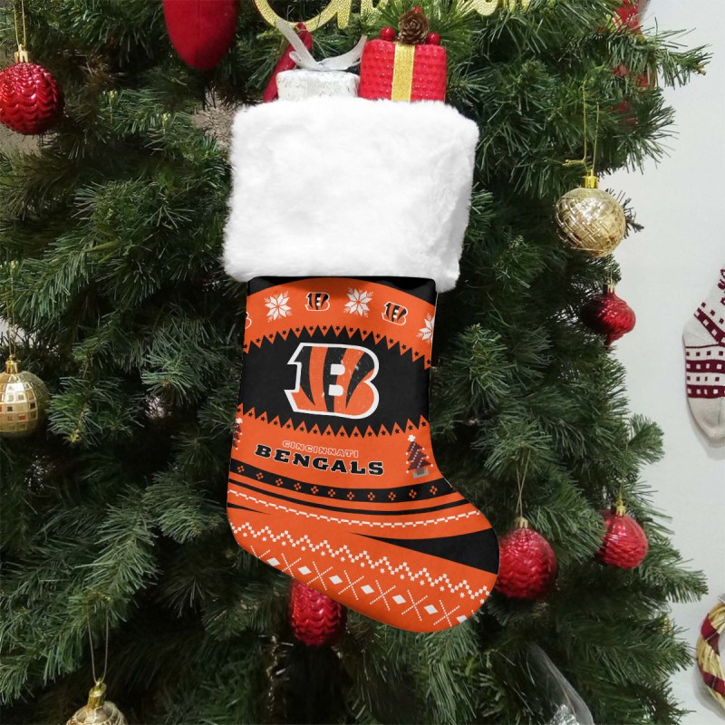 Cincinnati Bengals Christmas Socks