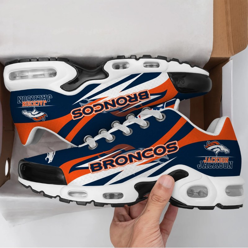 Denver Broncos Personalized Plus T-N Youth Sneakers