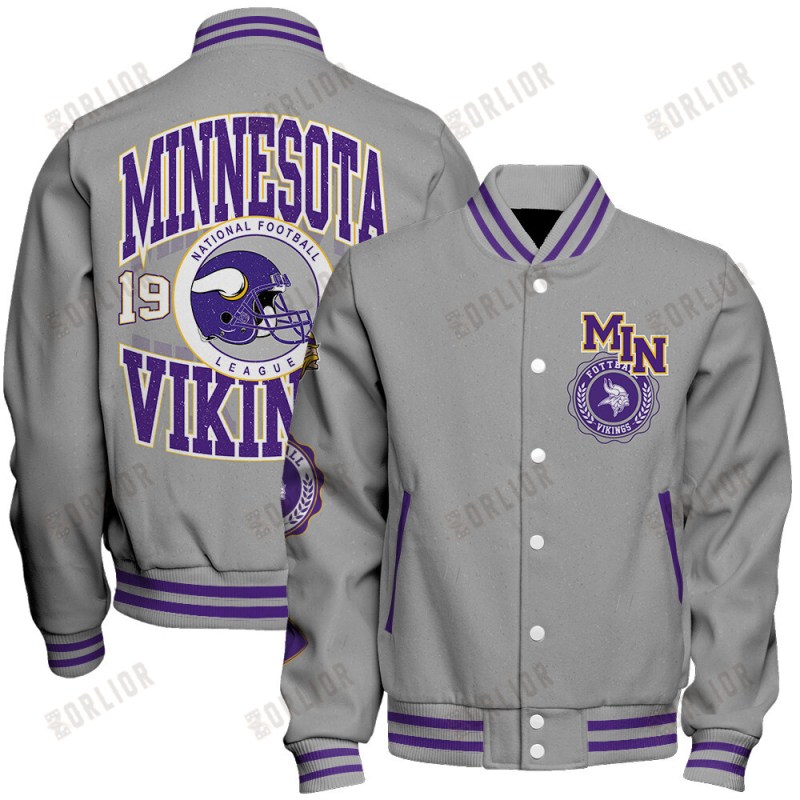 Minnesota Vikings Personalized Unisex Varsity Jacket