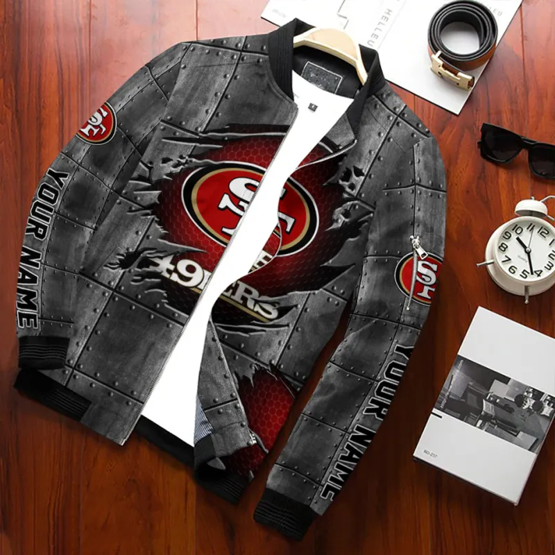 San Francisco 49ers Bomber Jacket in Action