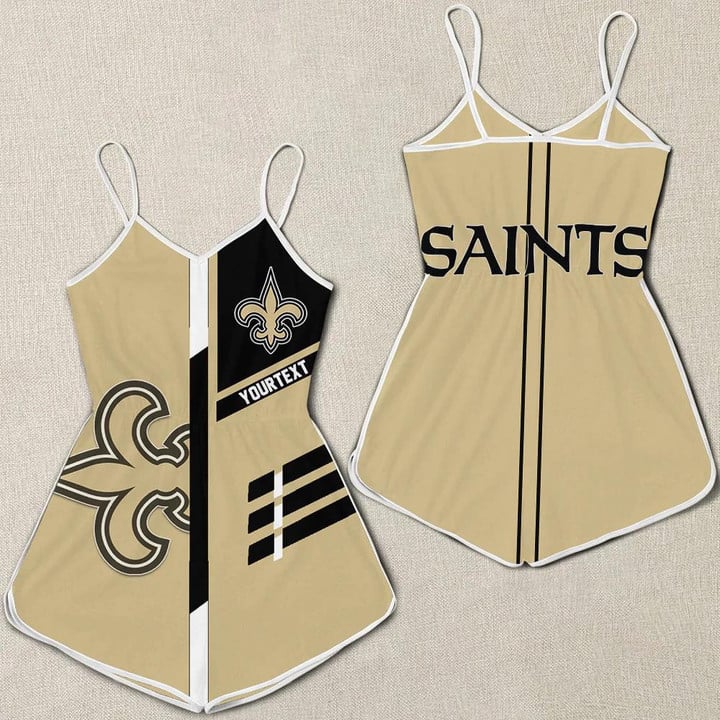 New Orleans Saints Women Romper Jumpsuit 3D Printed