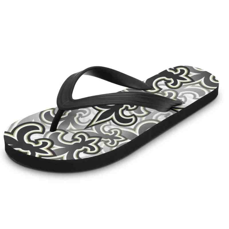 New Orleans Saints Summer Flip Flop Side View