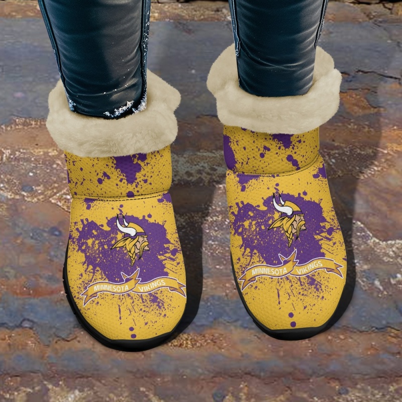 Minnesota Vikings Snow Boots Side View