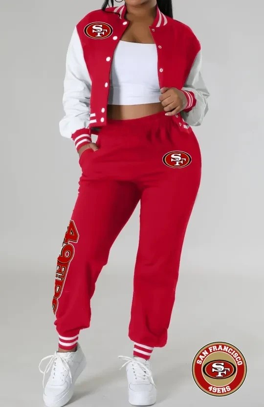 San Francisco 49ers Women's Varsity Jacket and Tracksuit