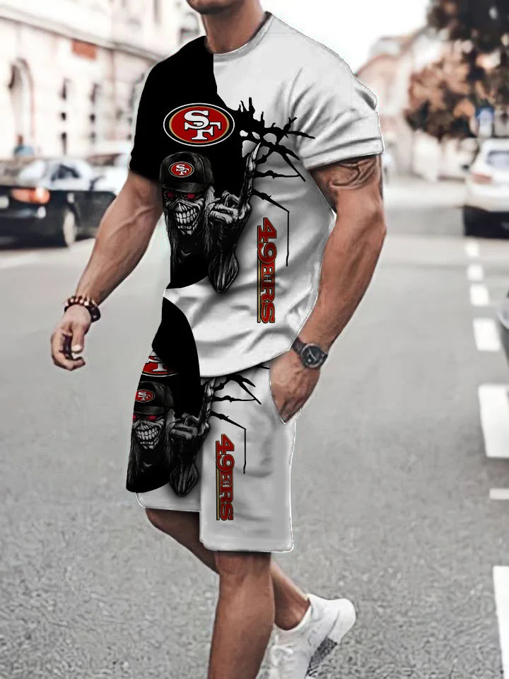 San Francisco 49ers T-Shirt and Shorts