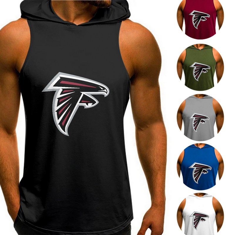Atlanta Falcons Man Gym-Sport Hoodie Vest