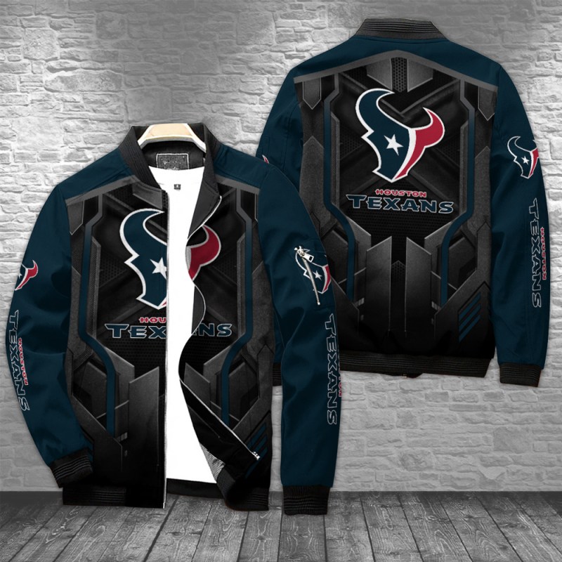 Houston Texans Bomber Jacket Front View