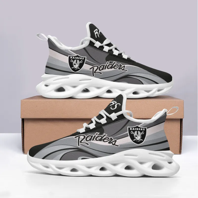 Las Vegas Raiders Sneakers on Display