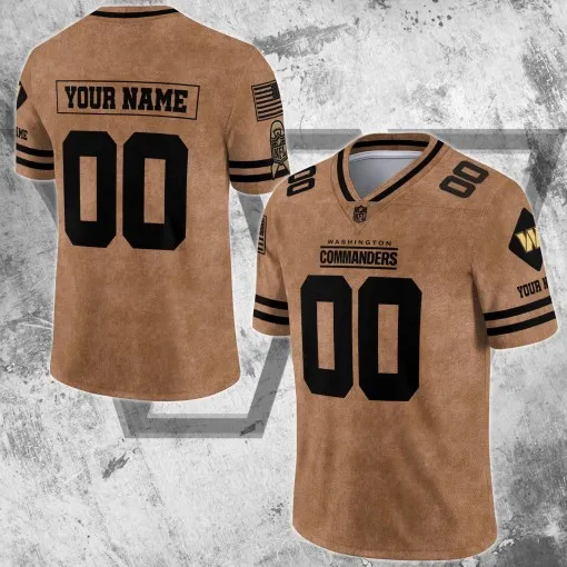 Custom Washington Commanders V-neck Football Jersey
