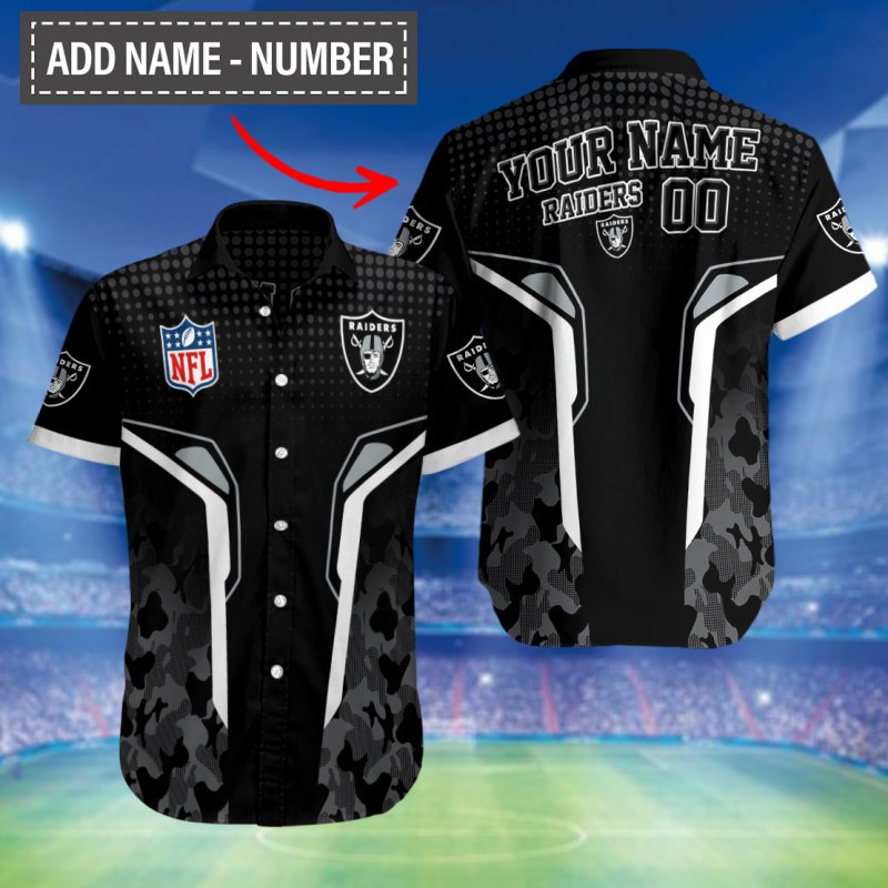 Sizing Chart for Las Vegas Raiders Personalized Button Shirts