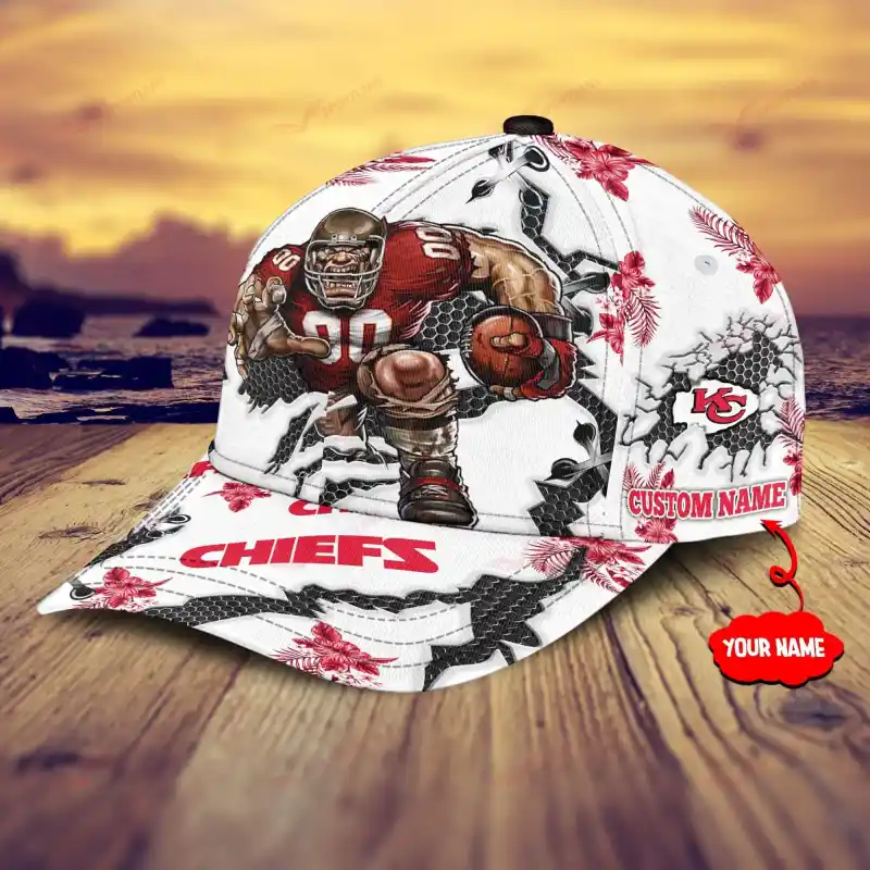 Kansas City Chiefs Personalized Cap Side View